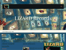Tablet Screenshot of lizardrecords.it